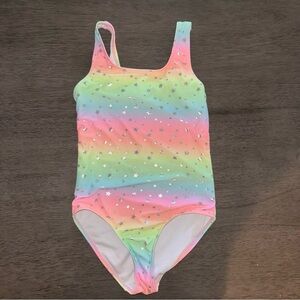 Rainbow Star Print Swimsuit